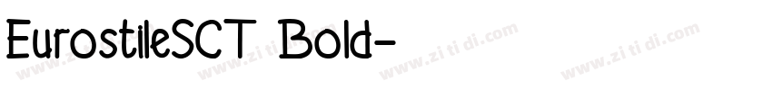 EurostileSCT Bold字体转换